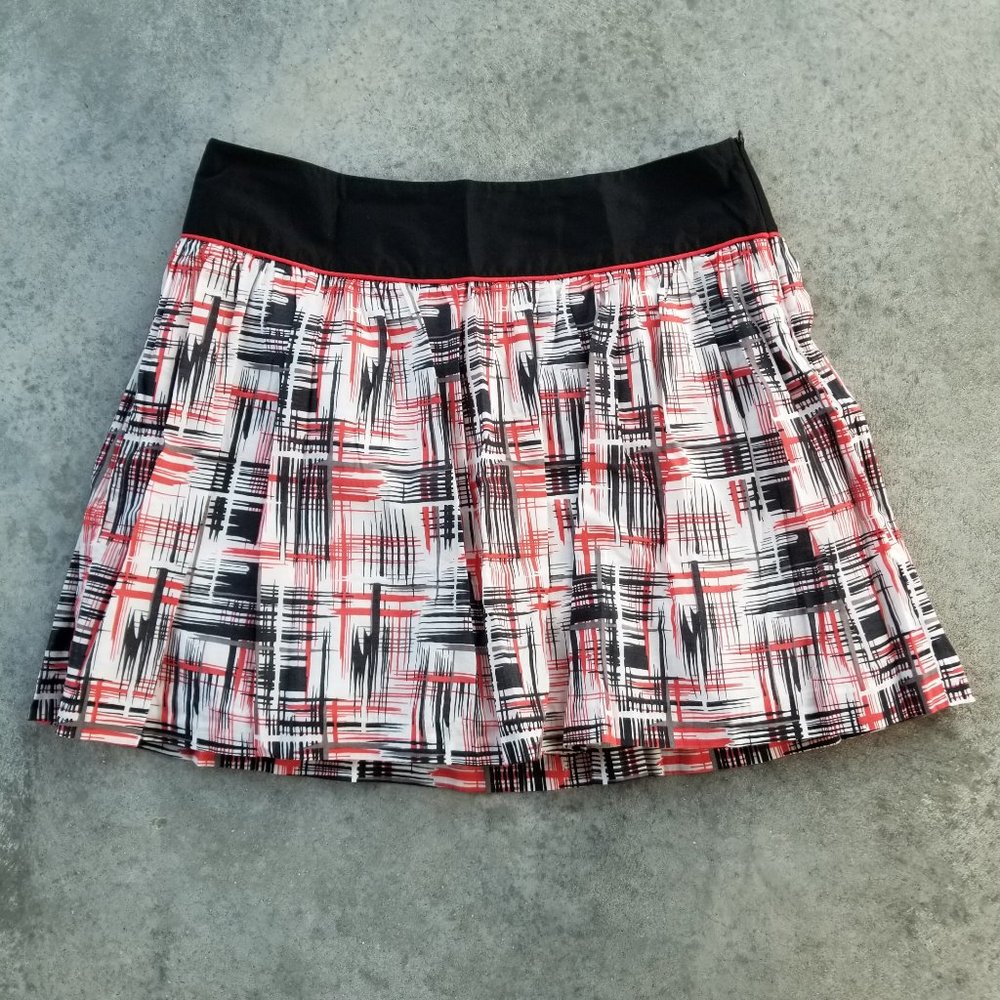 Kensie 100% Cotton Pleated Skirt, 10